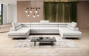 Designer Sofa Taormina mit Schlaf- und Klappfunktion in Bouclé
