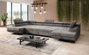 Designer Sofa Taormina mit Schlaf- und Klappfunktion in Cord