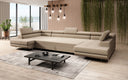Designer Sofa Taormina mit Schlaf- und Klappfunktion in Bouclé