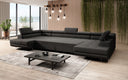 Designer Sofa Taormina mit Schlaf- und Klappfunktion in Bouclé