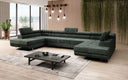 Designer Sofa Taormina mit Schlaf- und Klappfunktion in Cord