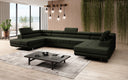 Designer Sofa Taormina mit Schlaf- und Klappfunktion in Bouclé
