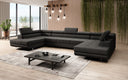 Designer Sofa Taormina mit Schlaf- und Klappfunktion in Bouclé