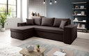 Designer Ecksofa Denver Kunstleder mit Schlaf- und Klappfunktion