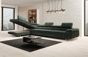 Designer Ecksofa Maxi mit Schlaf - und Klappfunktion in Cord