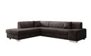 Designer Ecksofa Pina mit Schlaf- und Klappfunktion