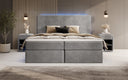 Boxspringbett Voyage mit LED u. Stauraum in Samt
