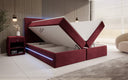 Boxspringbett Voyage mit LED u. Stauraum in Samt