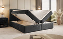 Boxspringbett Aurelia Bouclé mit Stauraum