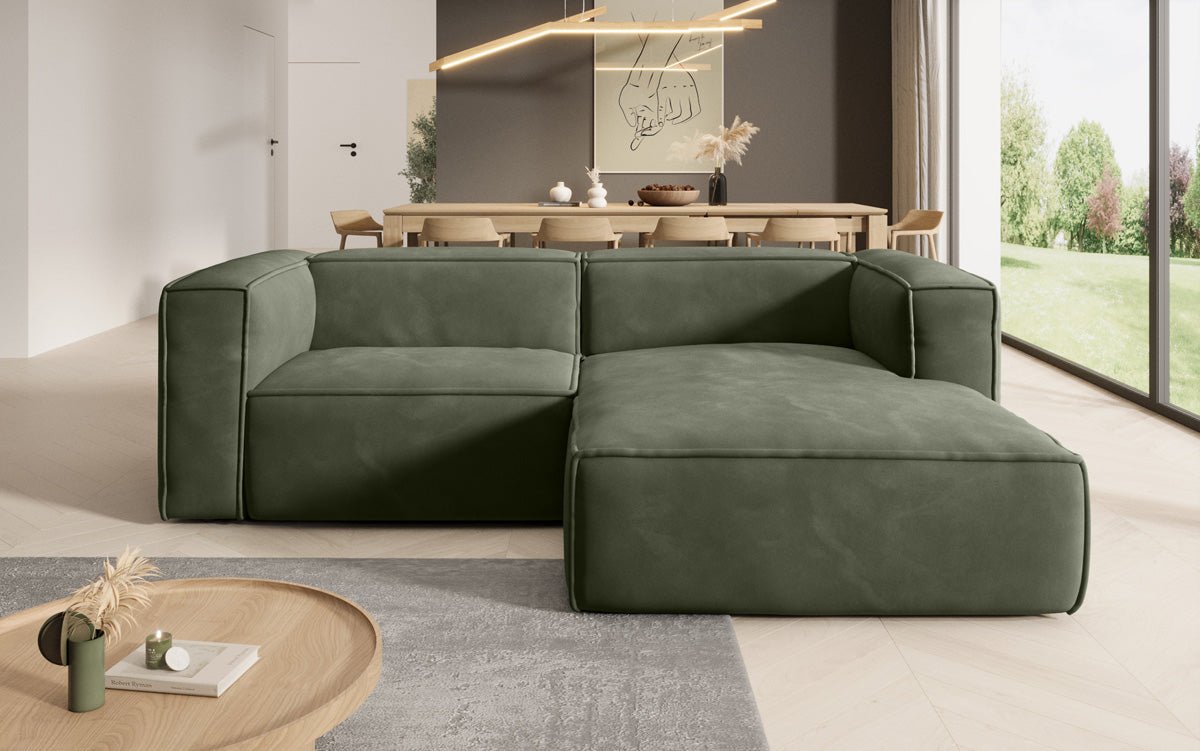 Designer Sofa Comfy L Mini in Samt