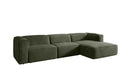 Designer Ecksofa Comfy in Samt