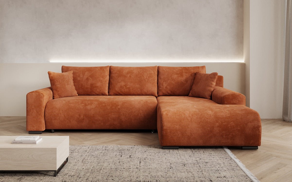 Designer Sofa Hanna mit Schlaffunktion und Stauraum