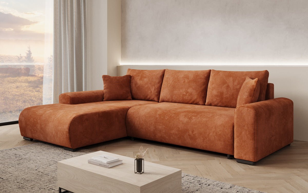 Designer Sofa Hanna mit Schlaffunktion und Stauraum