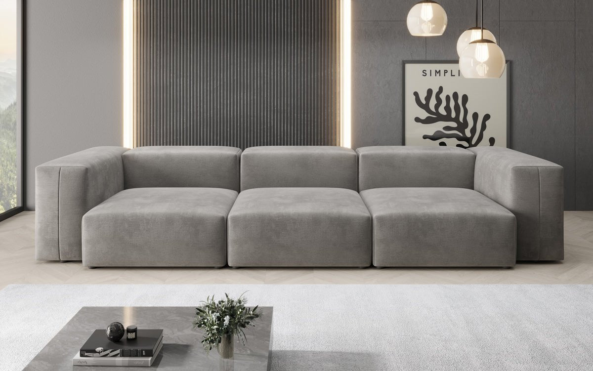 Designer 3 Sitzer Sofa Snug in Samt
