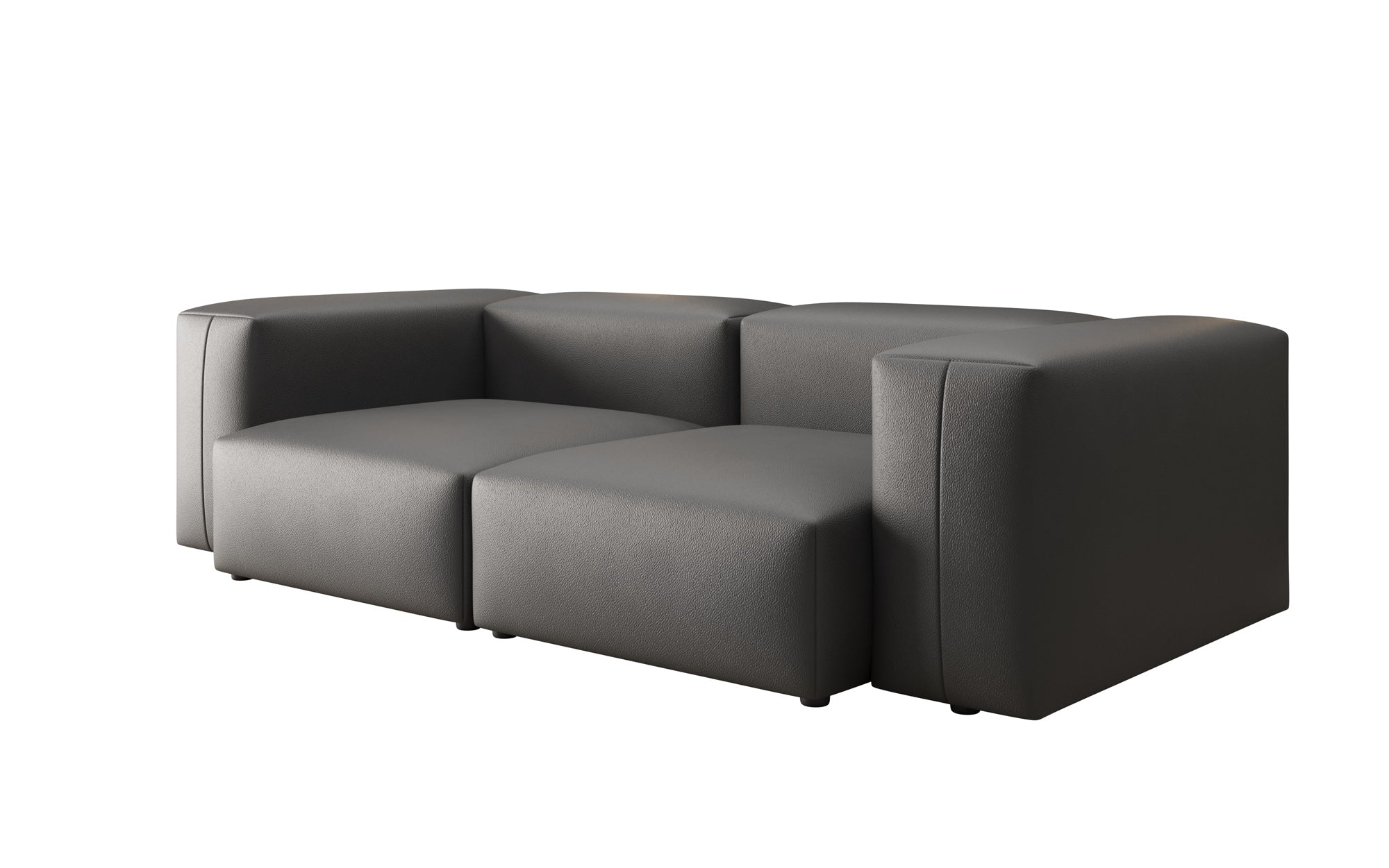 Designer 2 Sitzer Sofa Snug in Echtleder