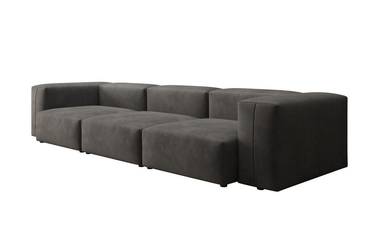 Designer 3 Sitzer Sofa Snug in Samt