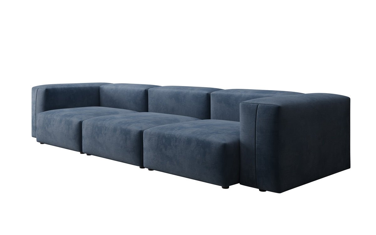 Designer 3 Sitzer Sofa Snug in Samt