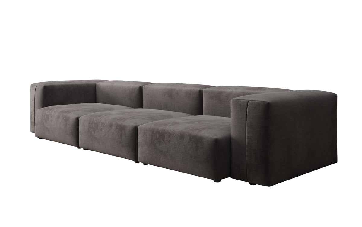 Designer 3 Sitzer Sofa Snug in Samt