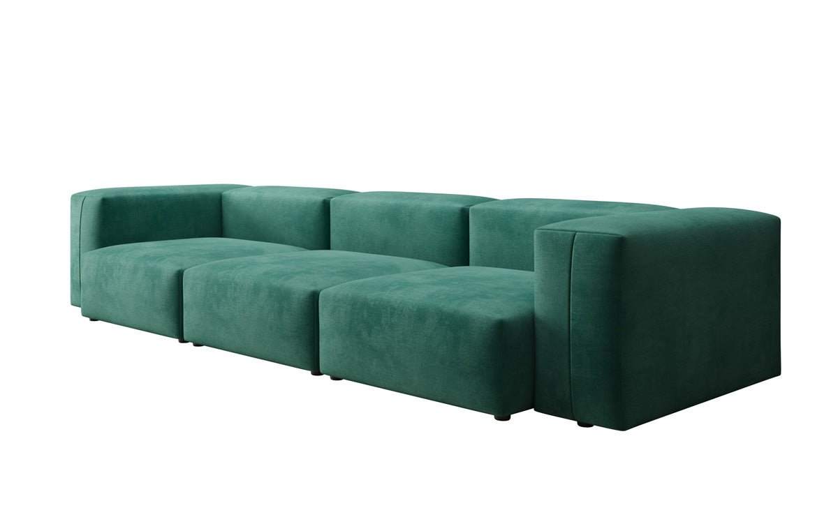 Designer 3 Sitzer Sofa Snug in Samt