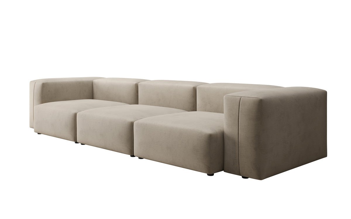 Designer 3 Sitzer Sofa Snug in Samt