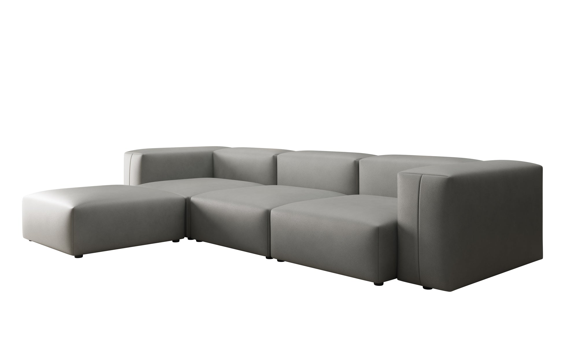 Designer L Sofa Snug in Echtleder