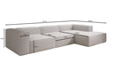 Designer Ecksofa Lesley in Bouclé