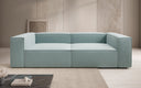 Designer Sofa Lesley 3 Sitzer in Strukturstoff