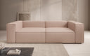 Designer Sofa Lesley 3 Sitzer in Echtleder