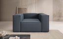 Designer Sofa-Sessel Lesley in Stoff
