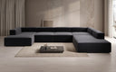 Designer Sofa Lesley U XXL in Strukturstoff