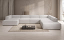 Designer Sofa Lesley U XXL in Echtleder