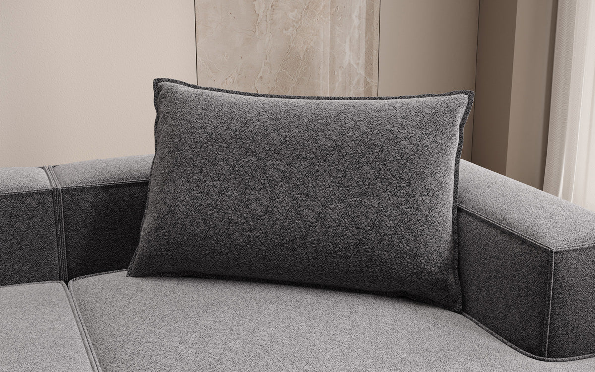 Zierkissen Lesley 45x80 in Strukturstoff