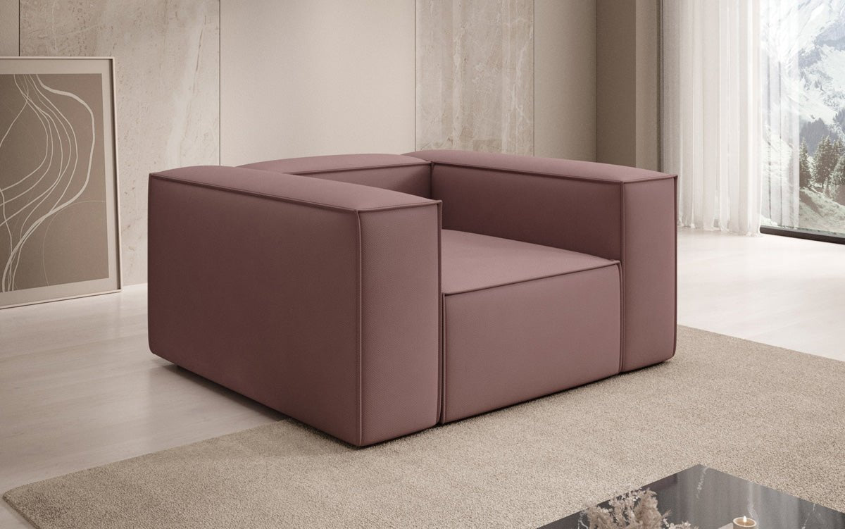 Designer Sofa-Sessel Lesley in Stoff