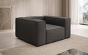 Designer Sofa-Sessel Lesley in Stoff