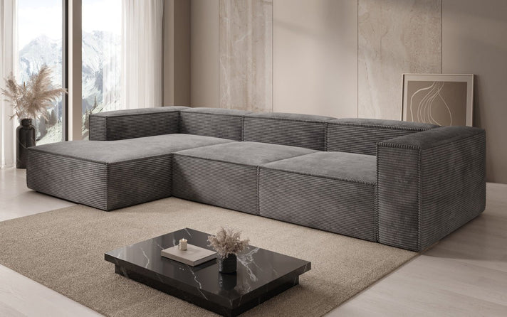 Designer Ecksofa Lesley in Cord