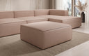 Beistellhocker Lesley in Echtleder
