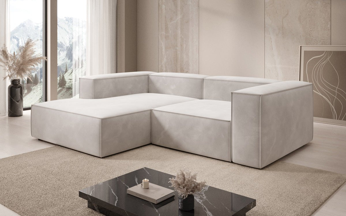 Designer Sofa Lesley L Mini in Samt