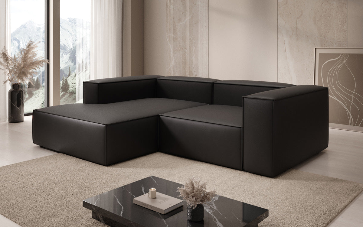 Designer Sofa Lesley L Mini in Echtleder