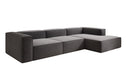 Designer Ecksofa Lesley in Strukturstoff
