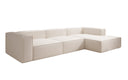 Designer Ecksofa Lesley in Strukturstoff