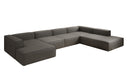 Designer Sofa Lesley U XXL in Echtleder