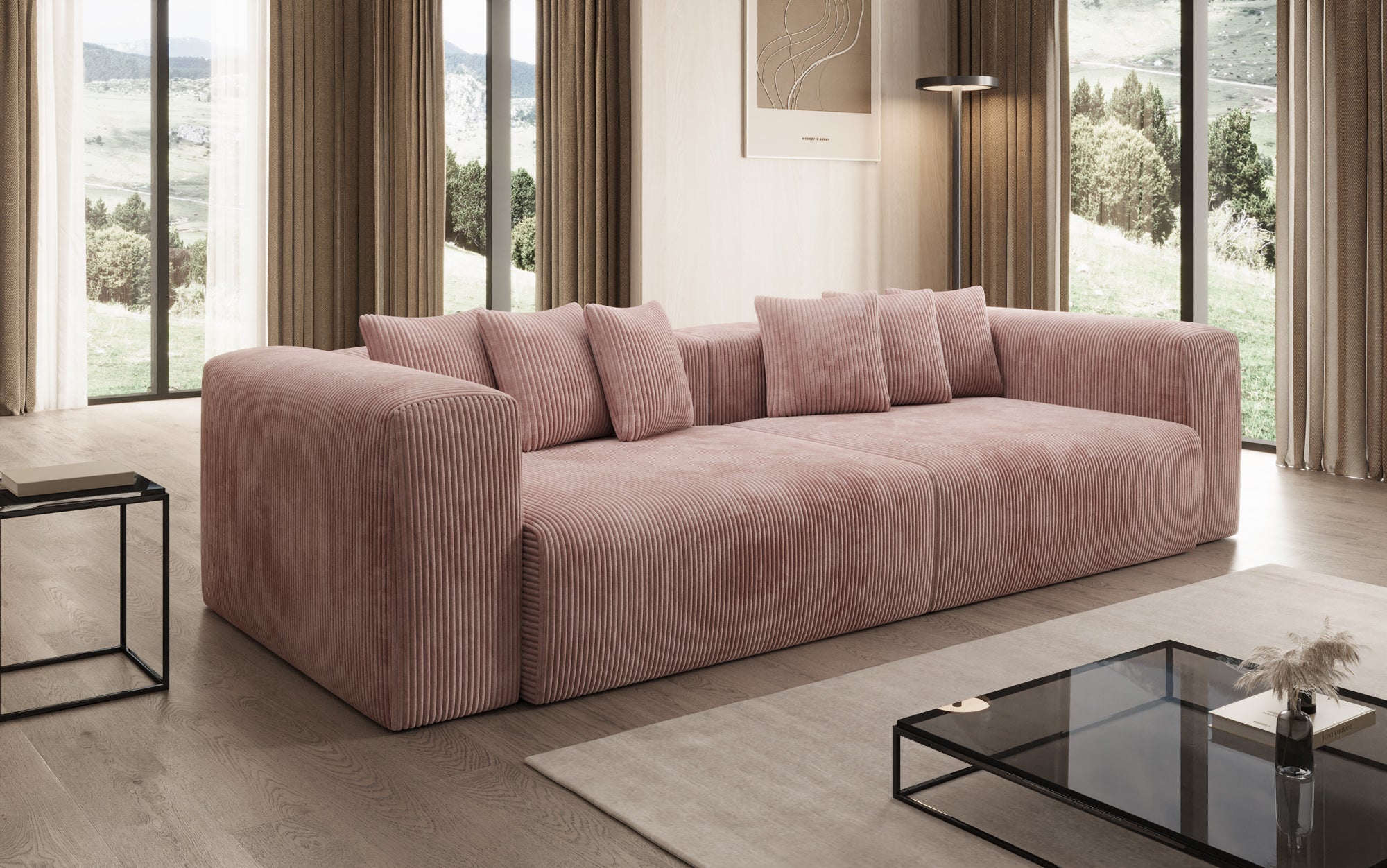 Designer Sofa Tully 3 Sitzer in Cord