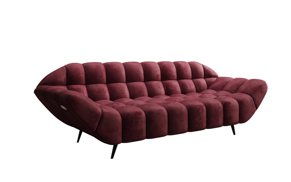 Designer 3 Sitzer Sofa Amora in Samt
