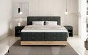 Holzbett/Boxspringbett Nero mit Stauraum in Cord