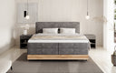 Holzbett/Boxspringbett Nero mit Stauraum in Cord