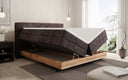 Holzbett/Boxspringbett Nero mit Stauraum in Cord