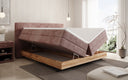 Holzbett/Boxspringbett Nero mit Stauraum in Cord