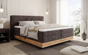 Holzbett/Boxspringbett Nero mit Stauraum in Cord