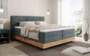 Holzbett/Boxspringbett Nero mit Stauraum in Cord