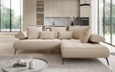 Designer Ecksofa Sydney Bouclé mit elektrischer Schlaffunktion
